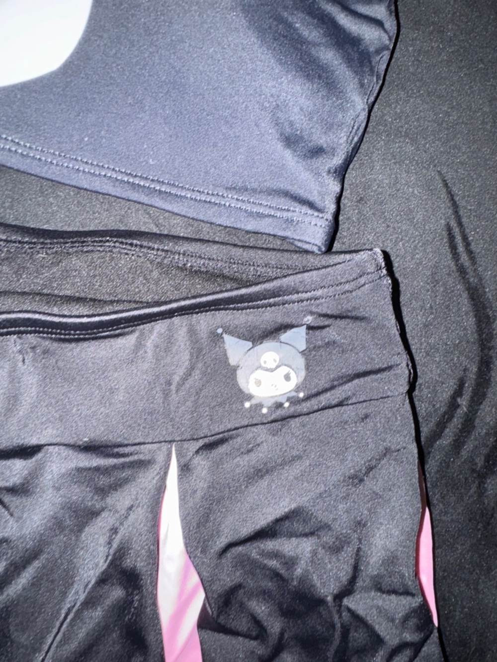 Hot Topic Kuromi Bandeau Top in Black and Pink Accent - Picture 3 of 5